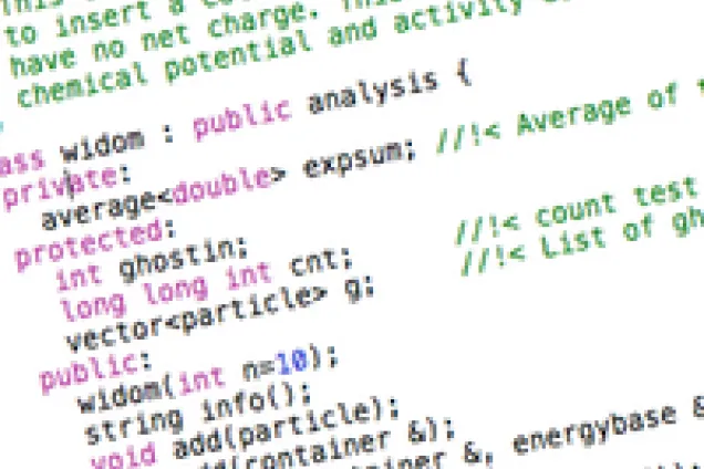 Screenhot code on a screen